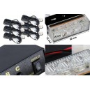 Strobe LED puissant pour pare-brise (orange  blanc bleu)