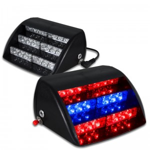 Stroboscope LED à ventouses pour pare-brise (bleu, rouge et bleu) -50%.