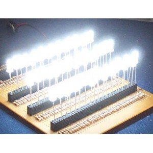 LED's 10mm blanches