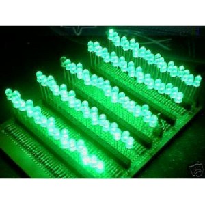 LED's 10mm vertes