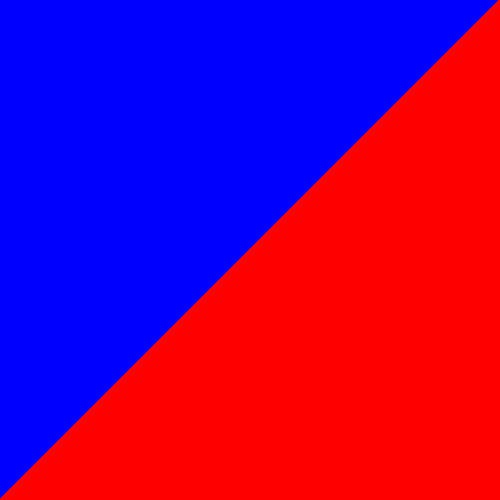 rouge bleu